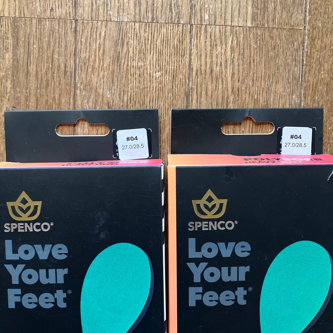 【新品・未使用】スペンコ　インソール ♯ 4 (27.0-28.5cm)✖️2