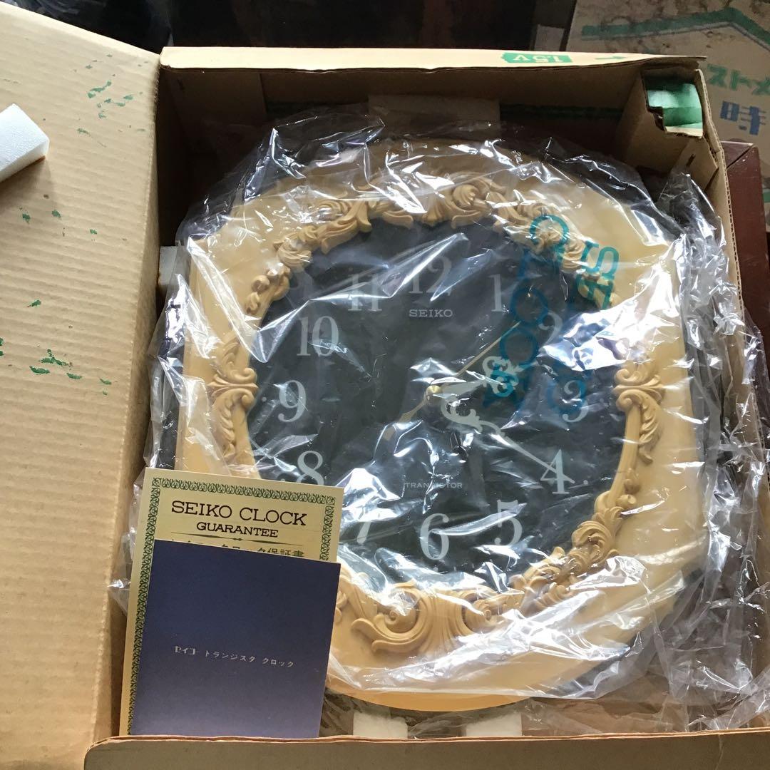 SEIKO 掛け時計 TA 520　昭和レトロ デットストック　箱付き