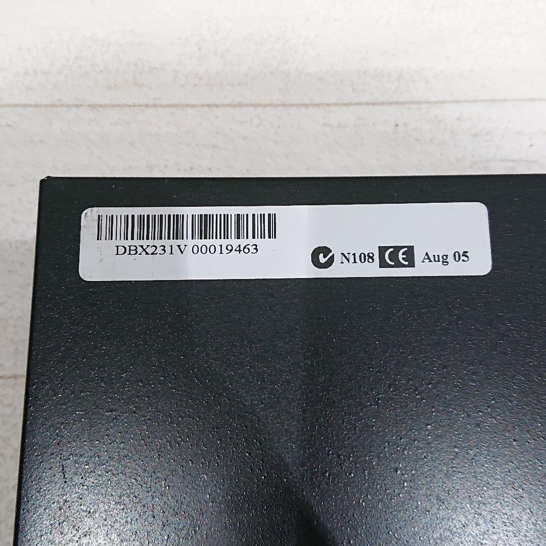 （ワケあり）DBX 231 graphic equalizer イコライザー