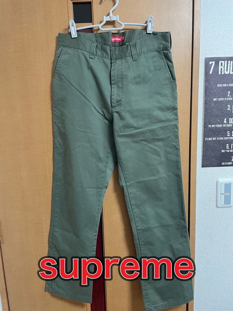 【値下げ】supremeシュプリーム チノパン　32
