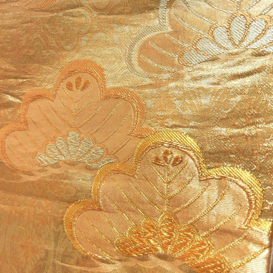 425 振袖フルセット 正絹 オフホワイト 白 金彩 駒刺繍 松竹梅 レトロ