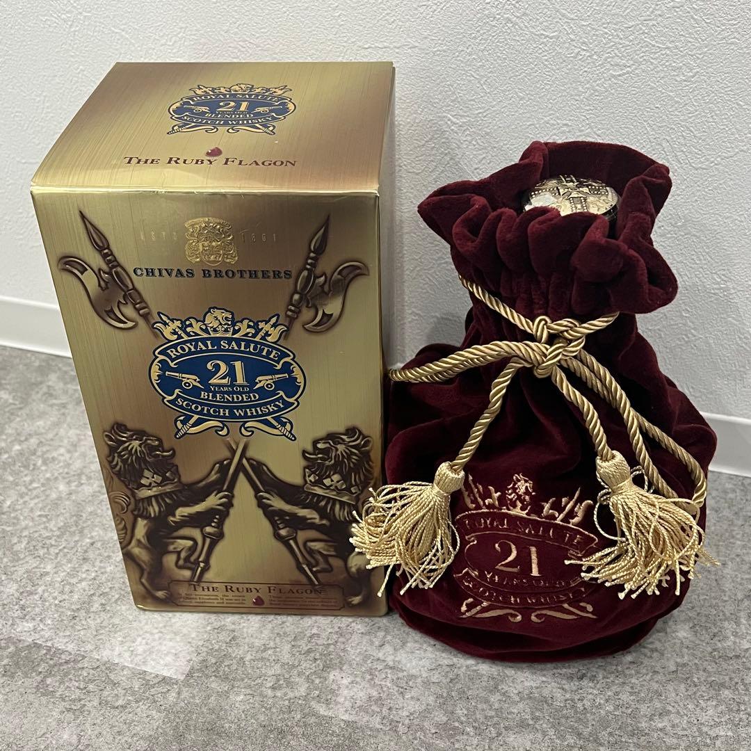 専用　美品 未開封 ロイヤルサルート 21年 赤ボトル 箱付