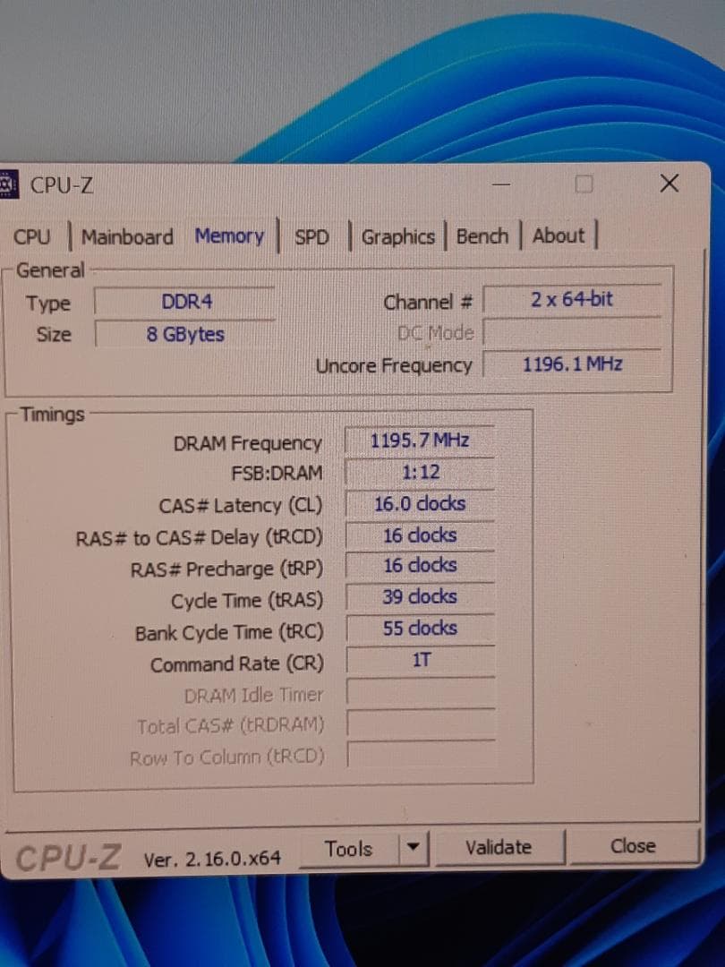 自作PC　RYZEN3 3100・8GB・128GB・K2000・WIN11