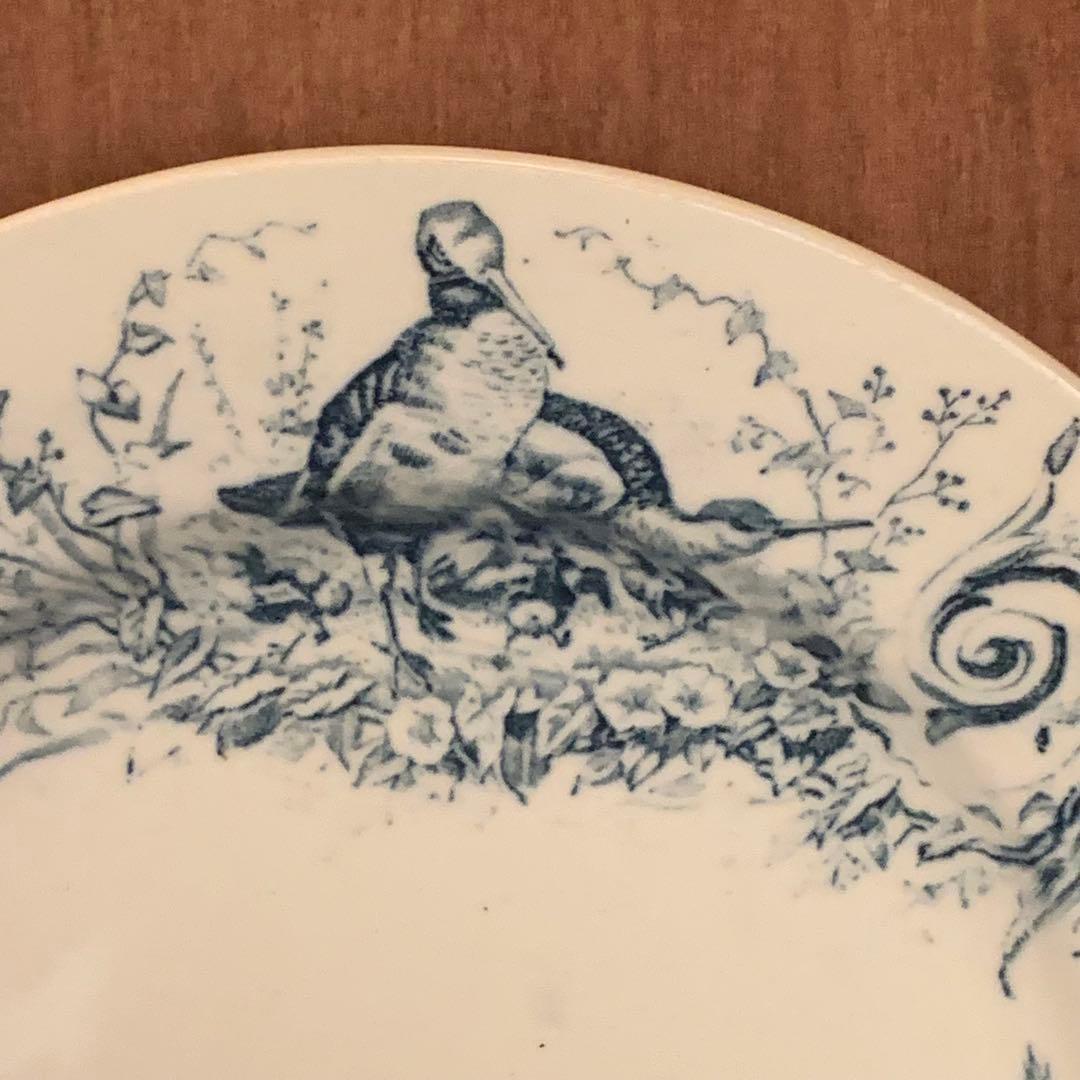 フランス　アンティーク　ジビエ　プレート