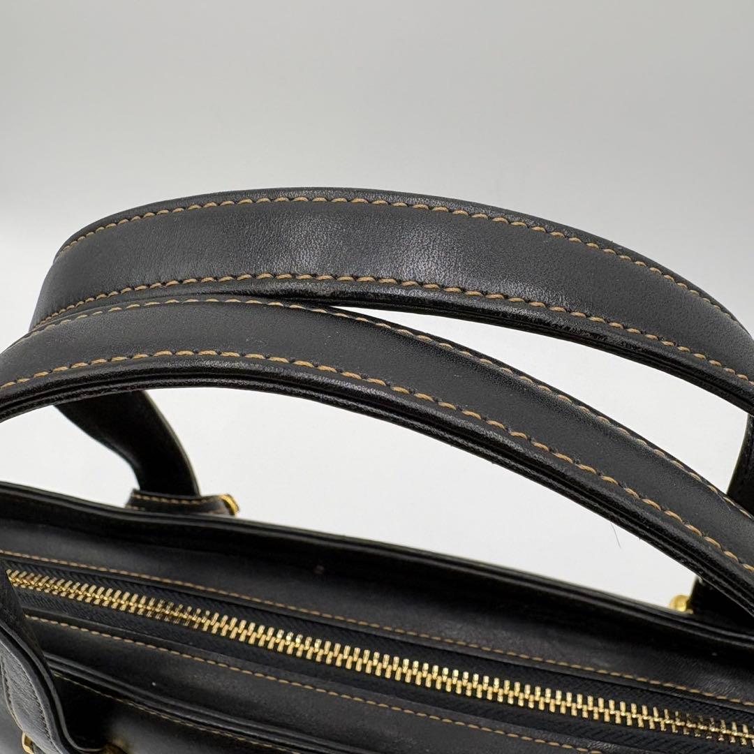 美品✨ヴァレンティノガラヴァーニ　ハンドバッグ　バケツ型　ゴールド金具　ブラック