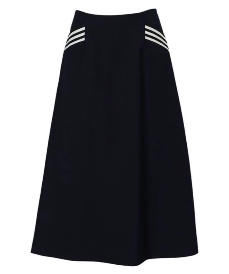 BORDERS at BALCONY ボーダーポケットツイールスカート