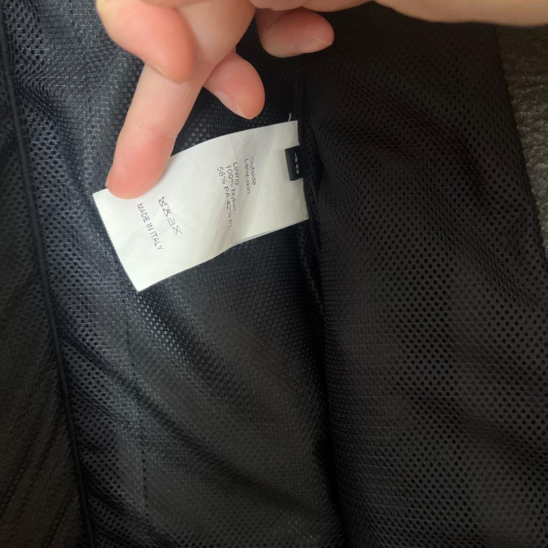 EMMETI JURI シングルライダースジャケット