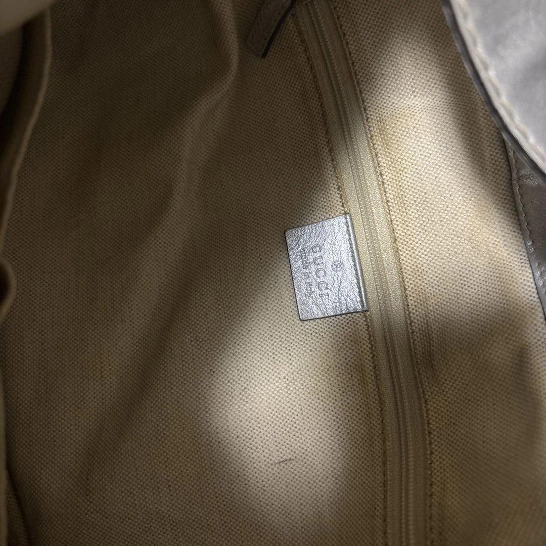 GUCCI スーキー GG柄 ワンショルダー　シルバー　中古