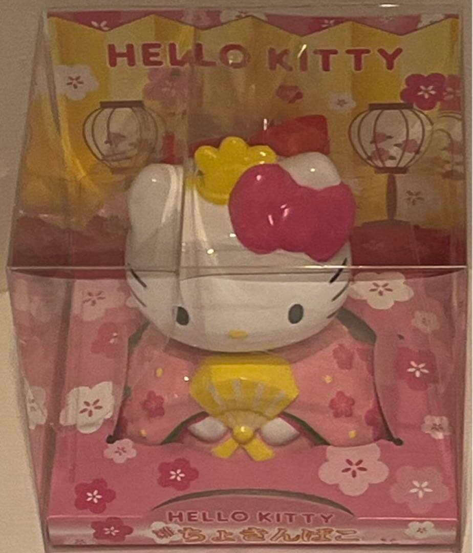 ❣️セール❣️ハローキティ サンリオ　陶器　貯金箱　希少　2000年　新品箱入超レア