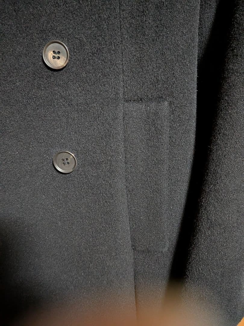 ジャンポールゴルチエ ダブルブレスト ロングコート ブラック