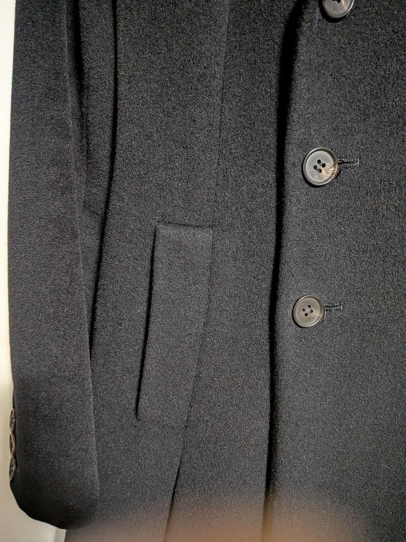 ジャンポールゴルチエ ダブルブレスト ロングコート ブラック