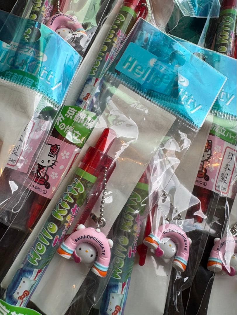 ハローキティー　京都限定　天橋立　シャーペン　１０本セット