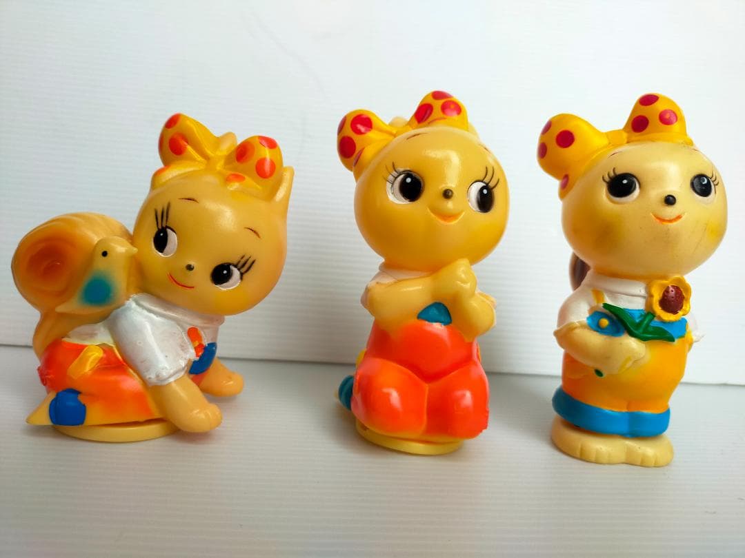 安田信託銀行　ぽっこちゃん　ソフビ貯金箱　３個