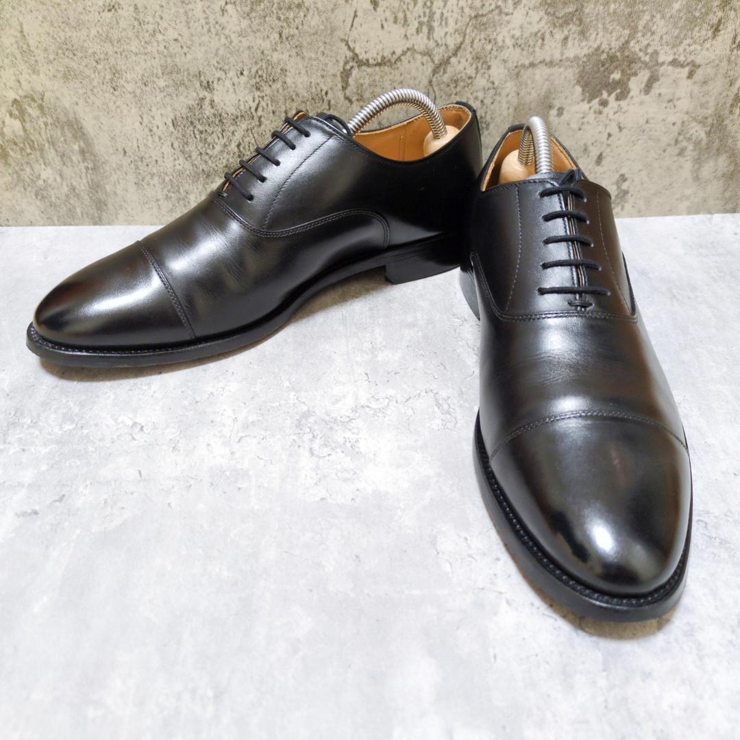 【極美品✨】スコッチグレイン ストレートチップ レザー 本革 内羽根 24.5