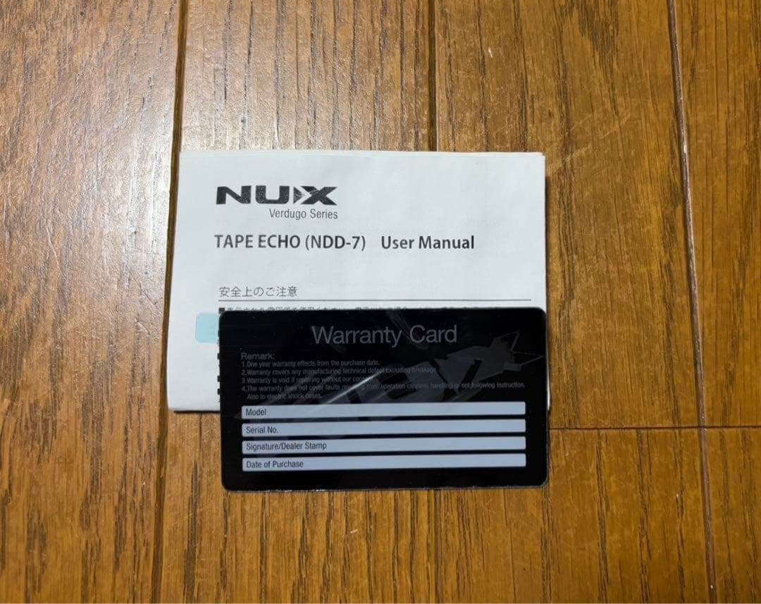 【保証書あり】NUX Tape Echo テープエコー