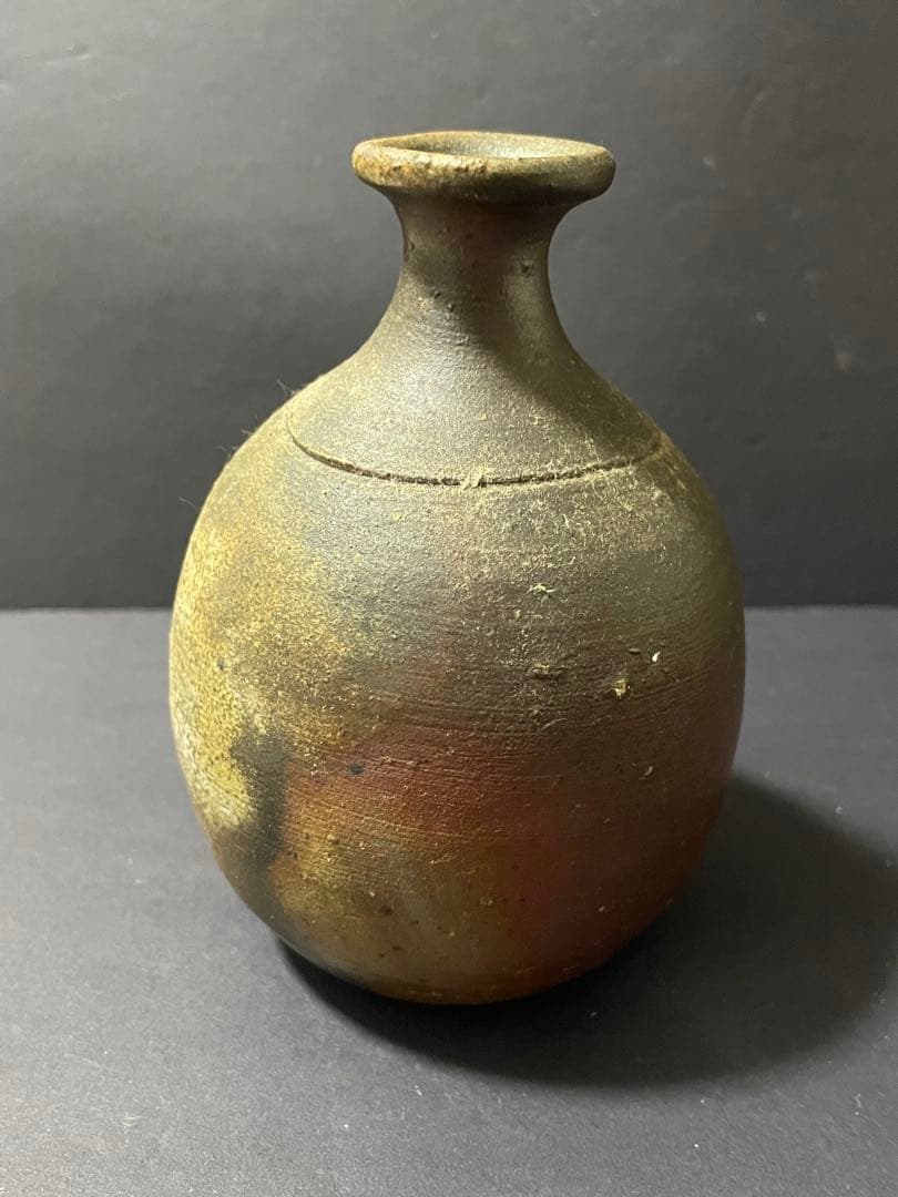 備前焼　鈴木常喜 作　酒器セット　ぐい呑・徳利・湯呑み・お猪口　銘あり