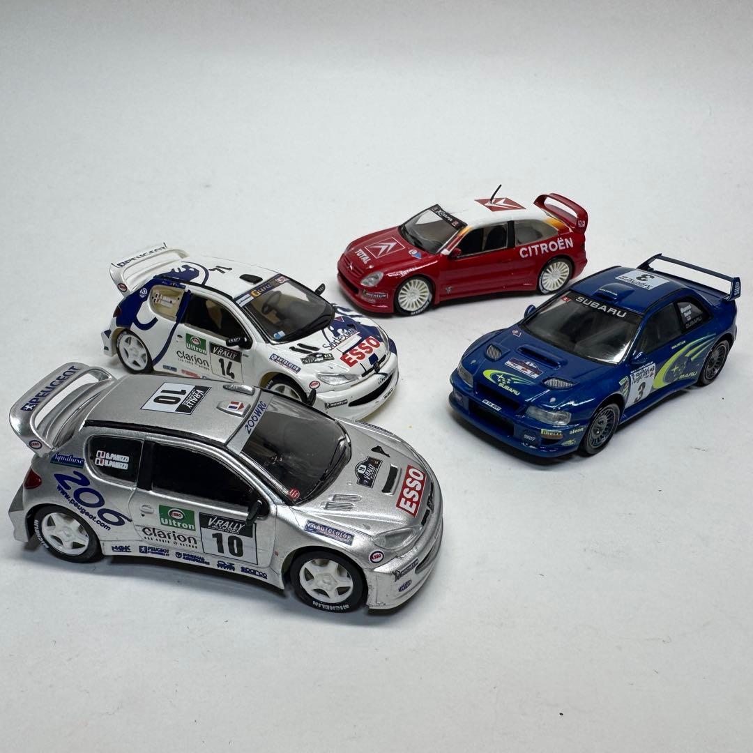 エレール 1/43 ラリーカー プラモデル 完成品 4台セット