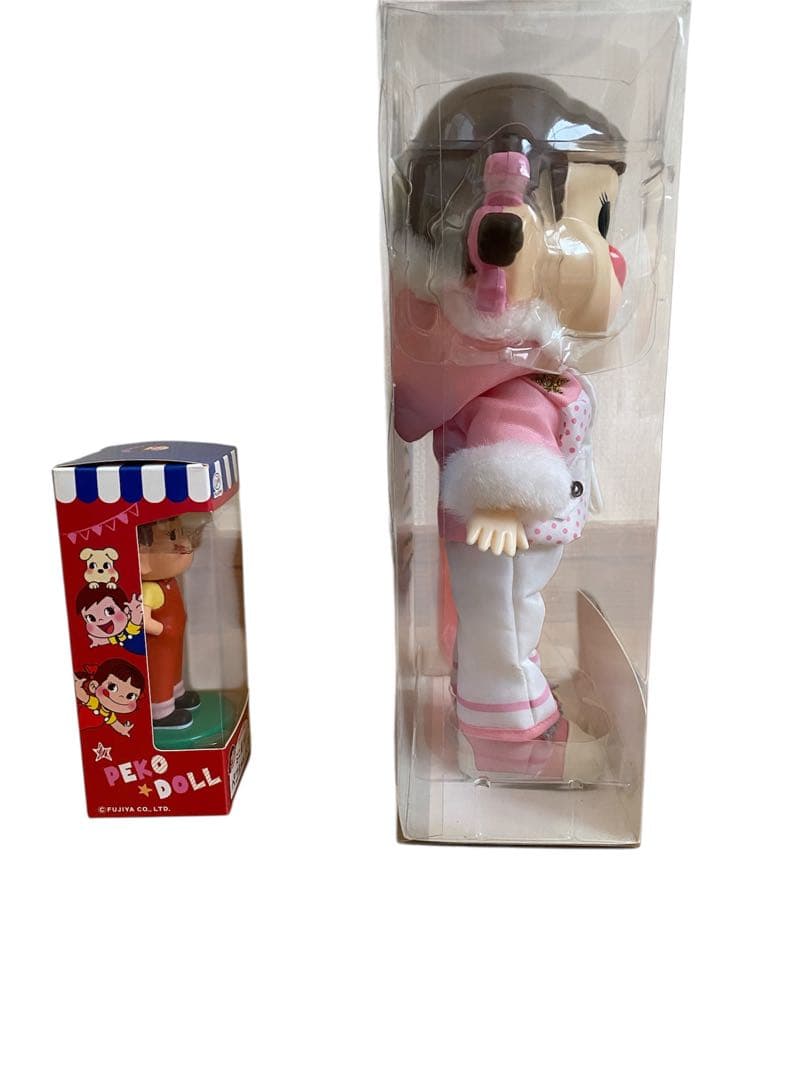 「キャンペーン品」ペコちゃん人形 2007年モデル ミニ首振りペコちゃん人形付き