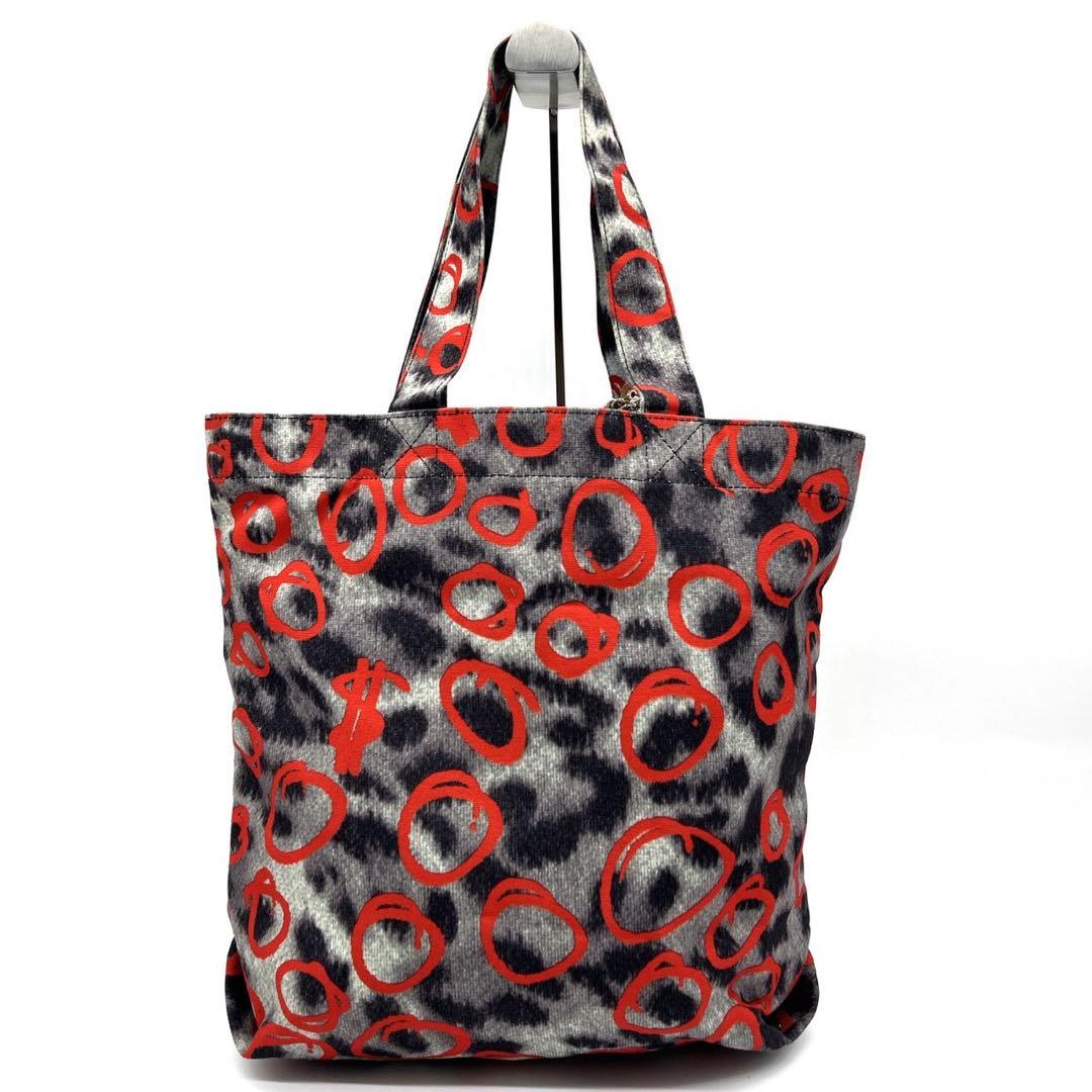 Vivienne Westwood レオパード トート オーブチャーム 赤 ロゴ