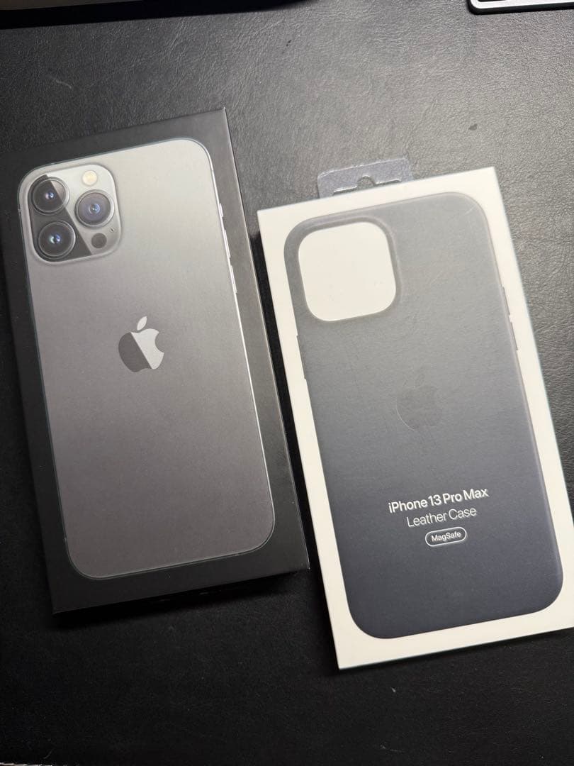 iPhone 13 Pro Max 512GB 純正レザーケース付き