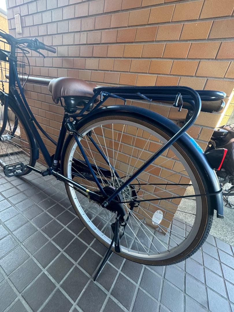 (世田谷区引渡し)ネイビーブルー 26インチ シティサイクル