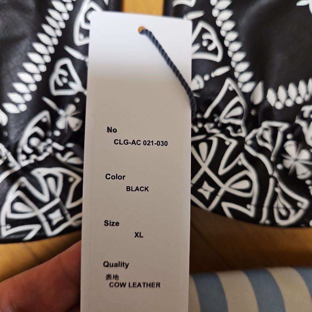 【正月セール割引】CHALLENGER レザーグローブペイズリー新品未使用　XL