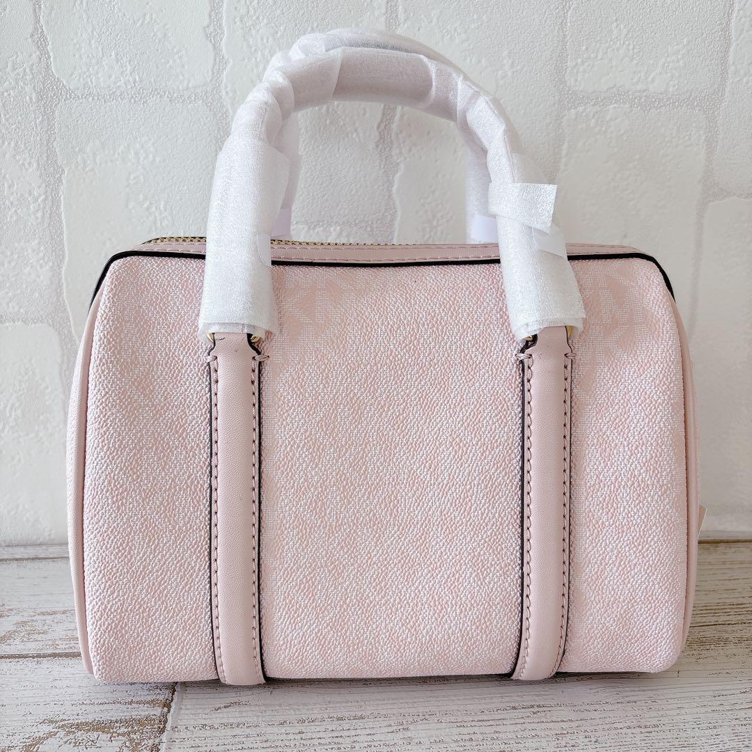 新品未使用✨マイケルコース ミニボストン ハンドバッグ2way MKロゴ ピンク