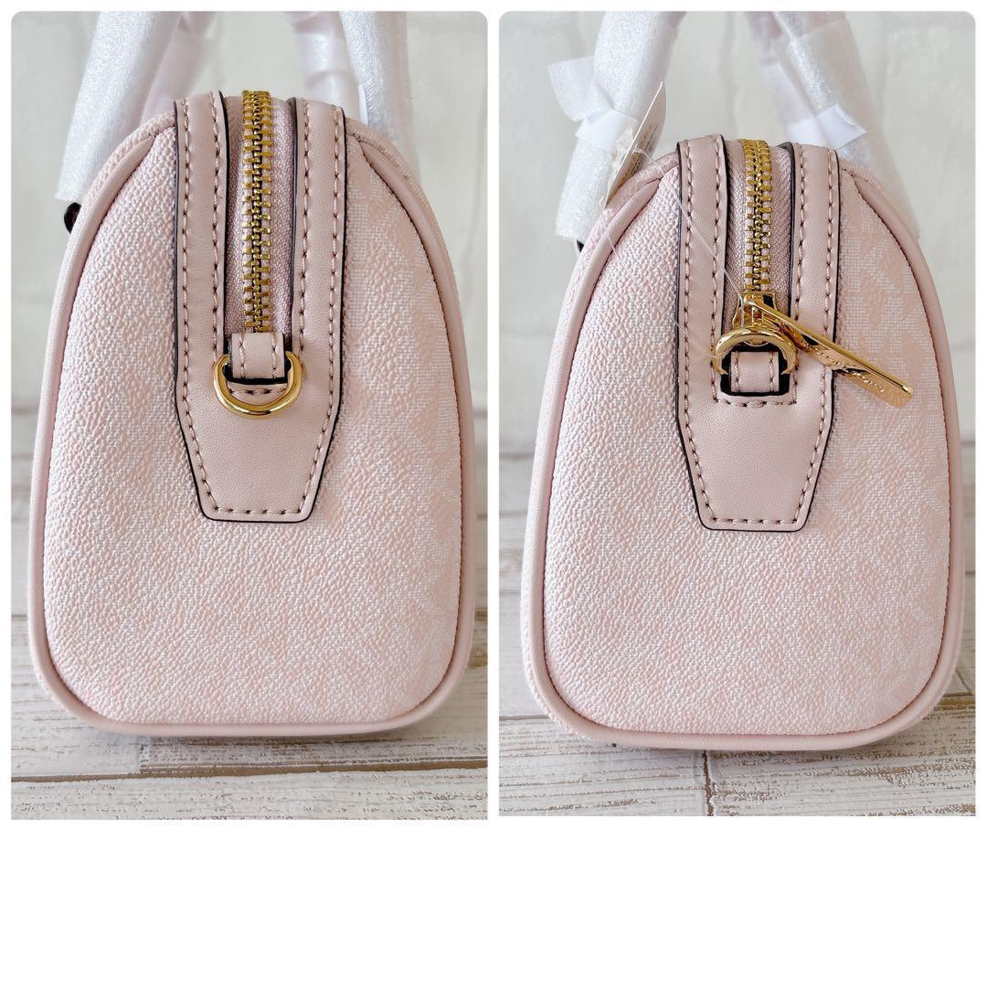 新品未使用✨マイケルコース ミニボストン ハンドバッグ2way MKロゴ ピンク