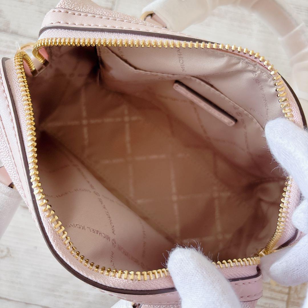 新品未使用✨マイケルコース ミニボストン ハンドバッグ2way MKロゴ ピンク