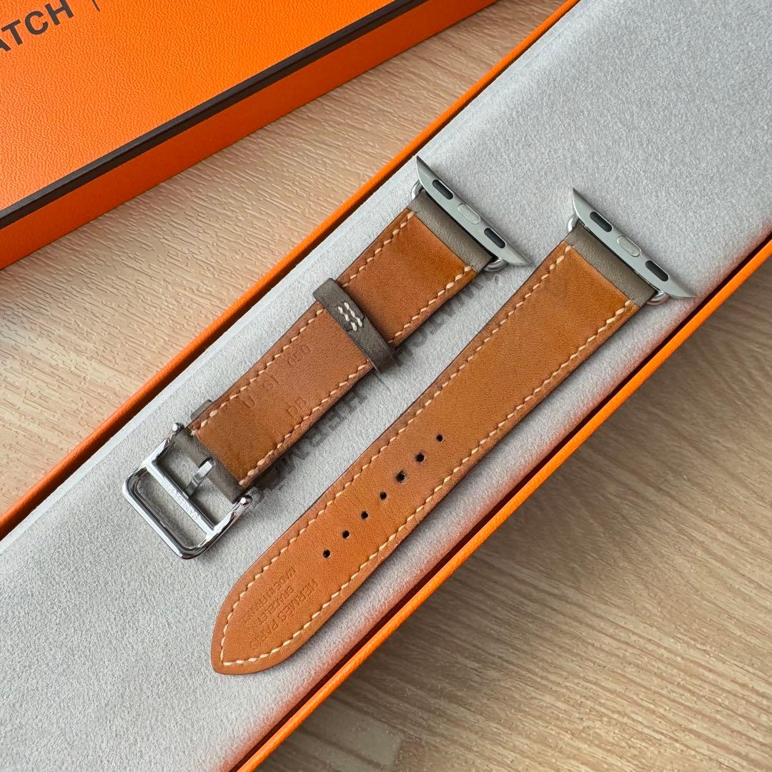 2257 Apple Watch エルメス　エトゥープ　HERMES レザー
