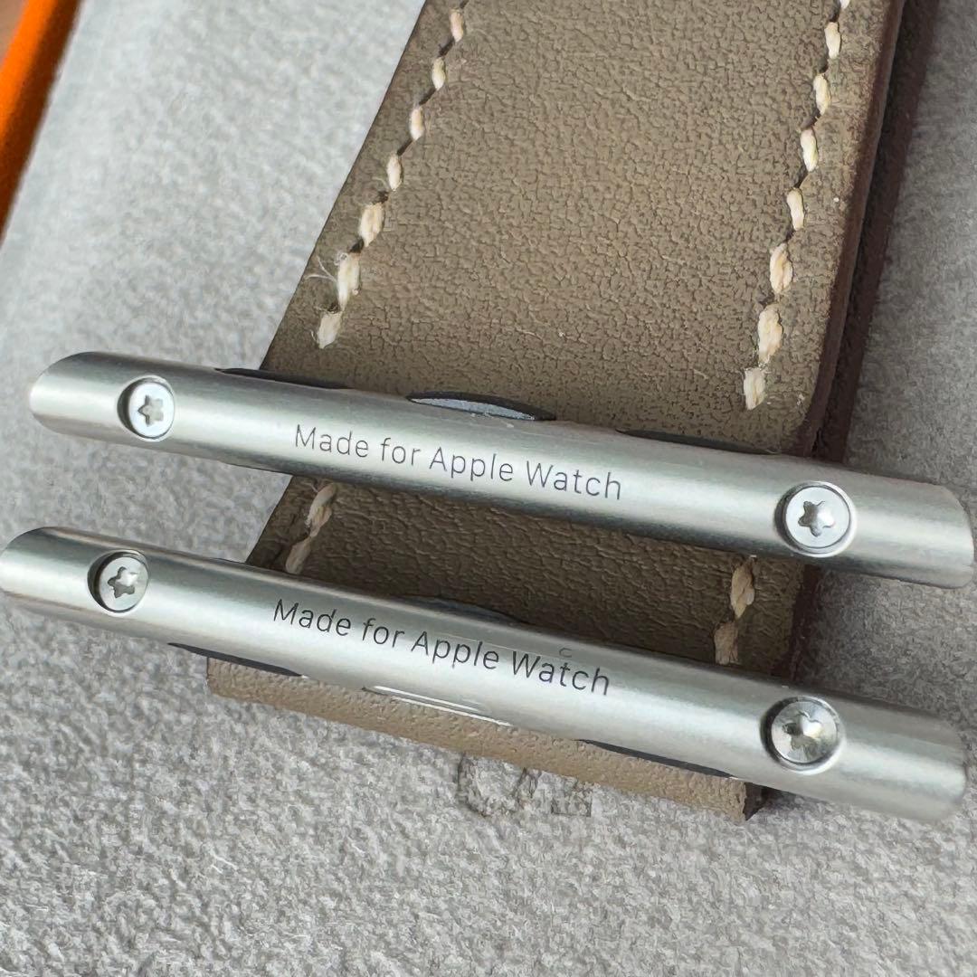 2257 Apple Watch エルメス　エトゥープ　HERMES レザー