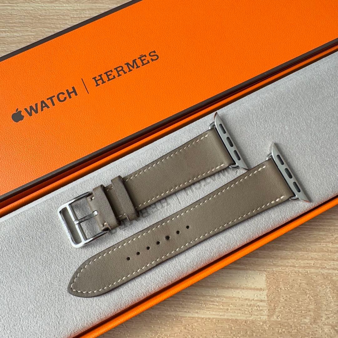 2257 Apple Watch エルメス　エトゥープ　HERMES レザー