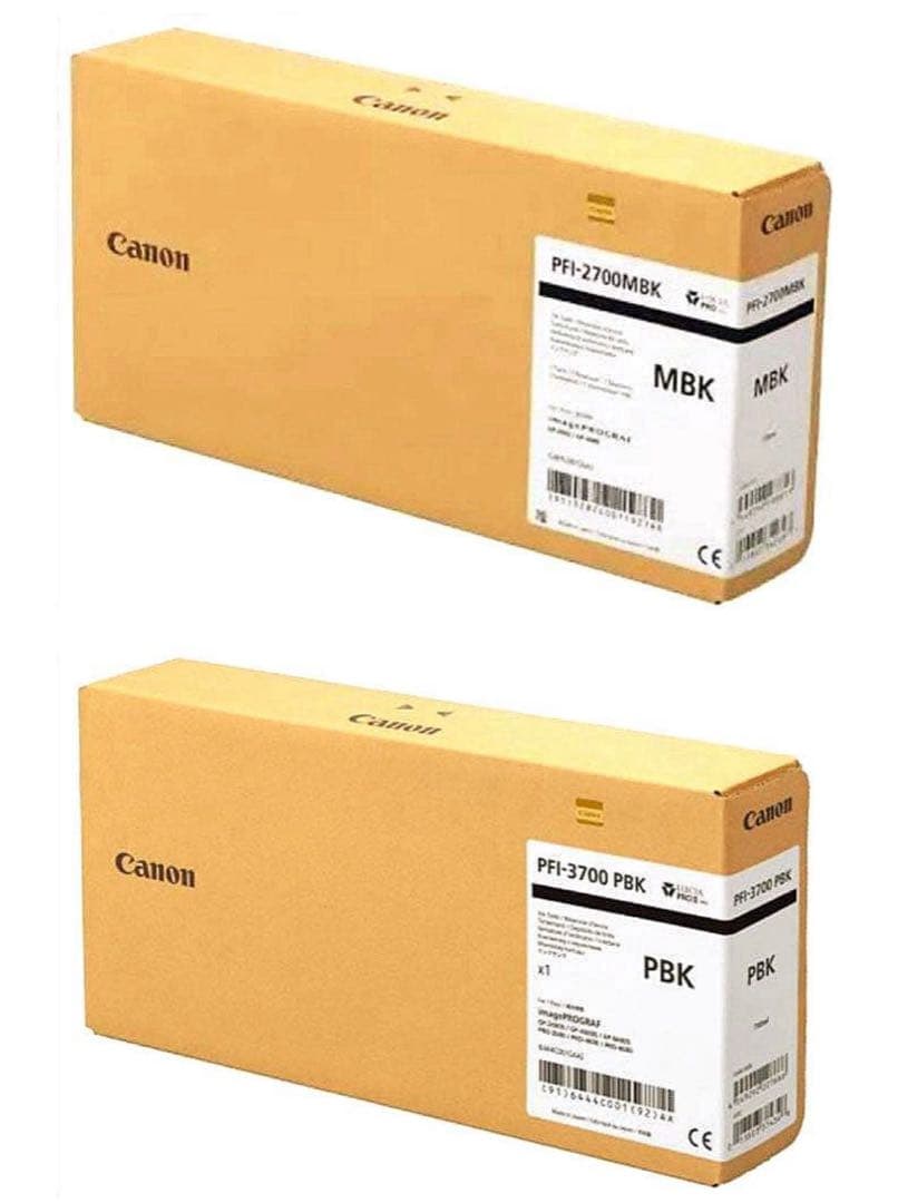プリンター・複合機 Canon PFI-2700 MBK & PFI-3700 PBK