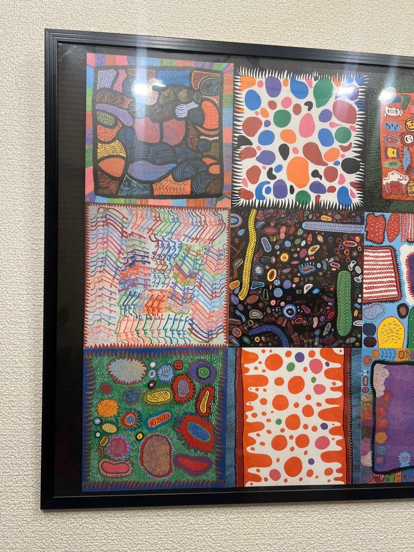 草間彌生アートポスターフレーム付き