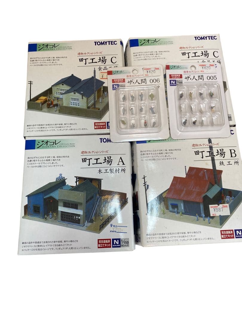 TOMYTEC ジオコレ 町工場 A B C + ザ人間