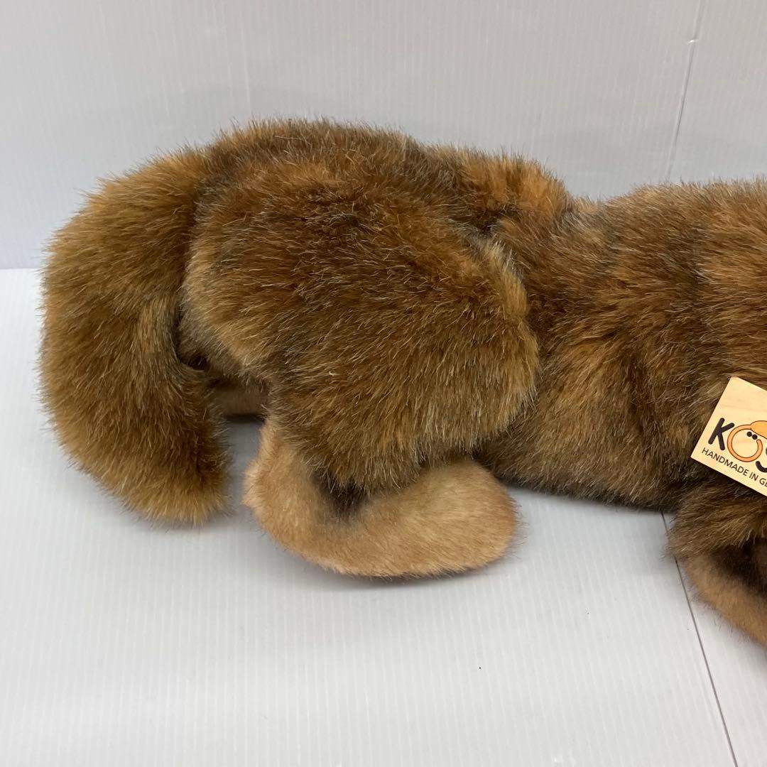 【Kösen/ケーセン】ぬいぐるみ　オオカミの子　横たわり　伏せ　寝そべり