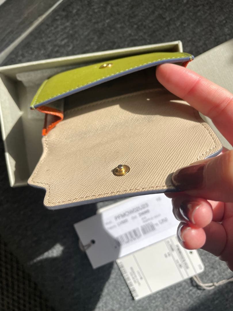 お値下げ最終★早い者勝ち★MARNI 三つ折り財布 ベージュ/グリーン