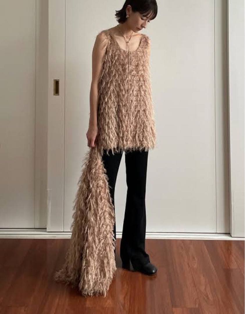 clane フリンジデザインタンクトップ サイズ1