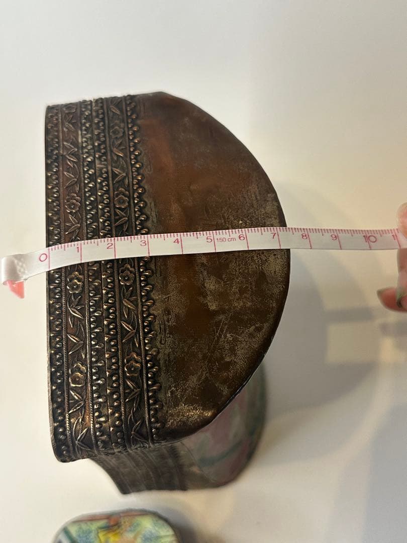 清時代 人物香合 中国骨董 古董 香合 2点セット