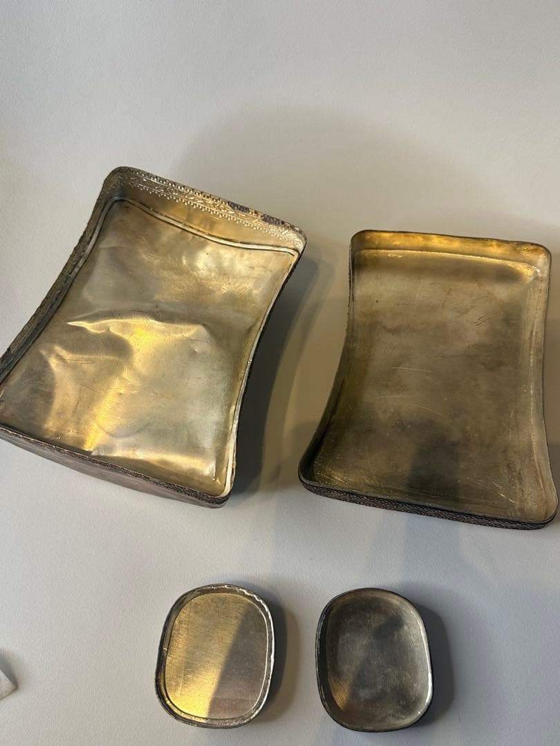 清時代 人物香合 中国骨董 古董 香合 2点セット