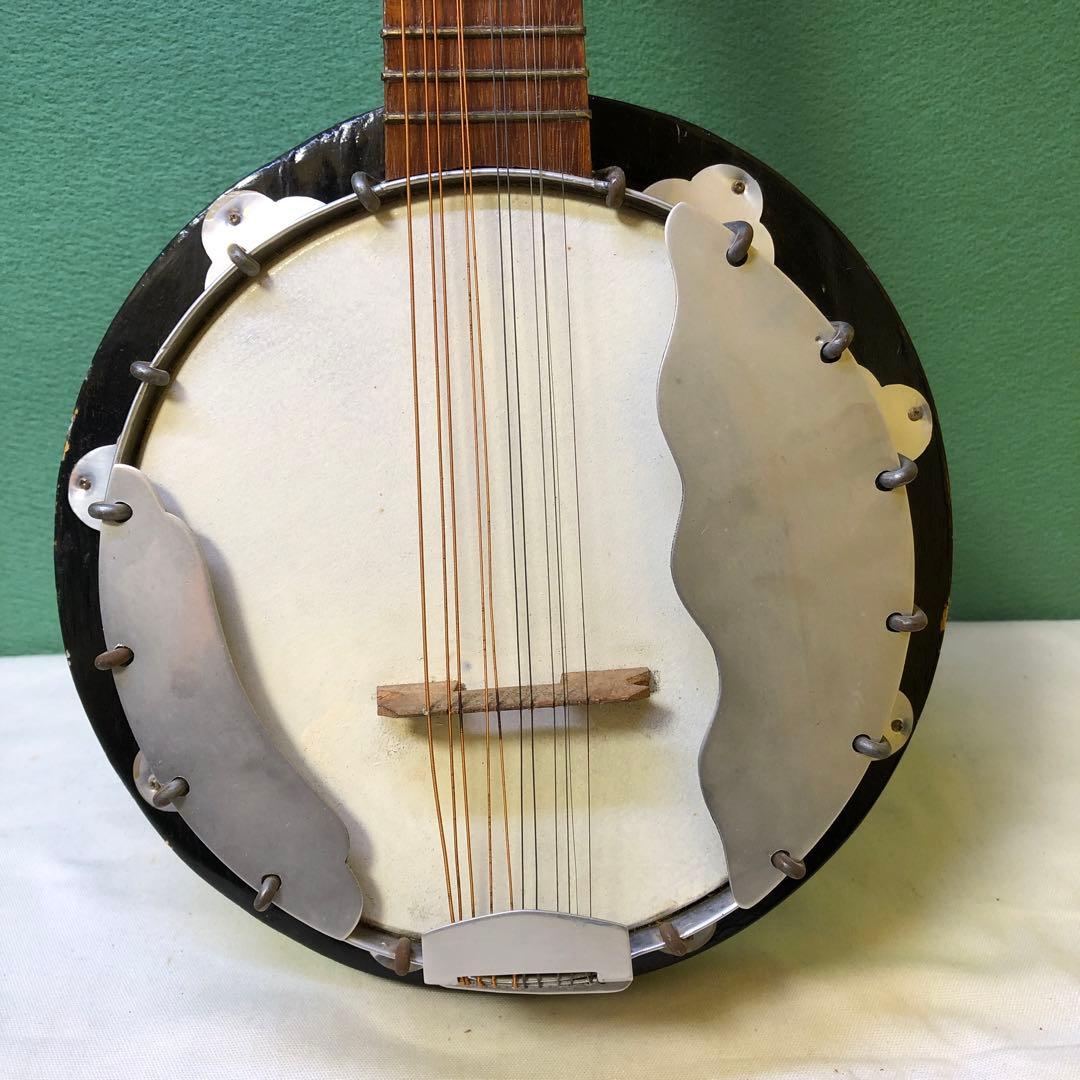 12弦バンジョー 木製ボディ メタルフープ付き