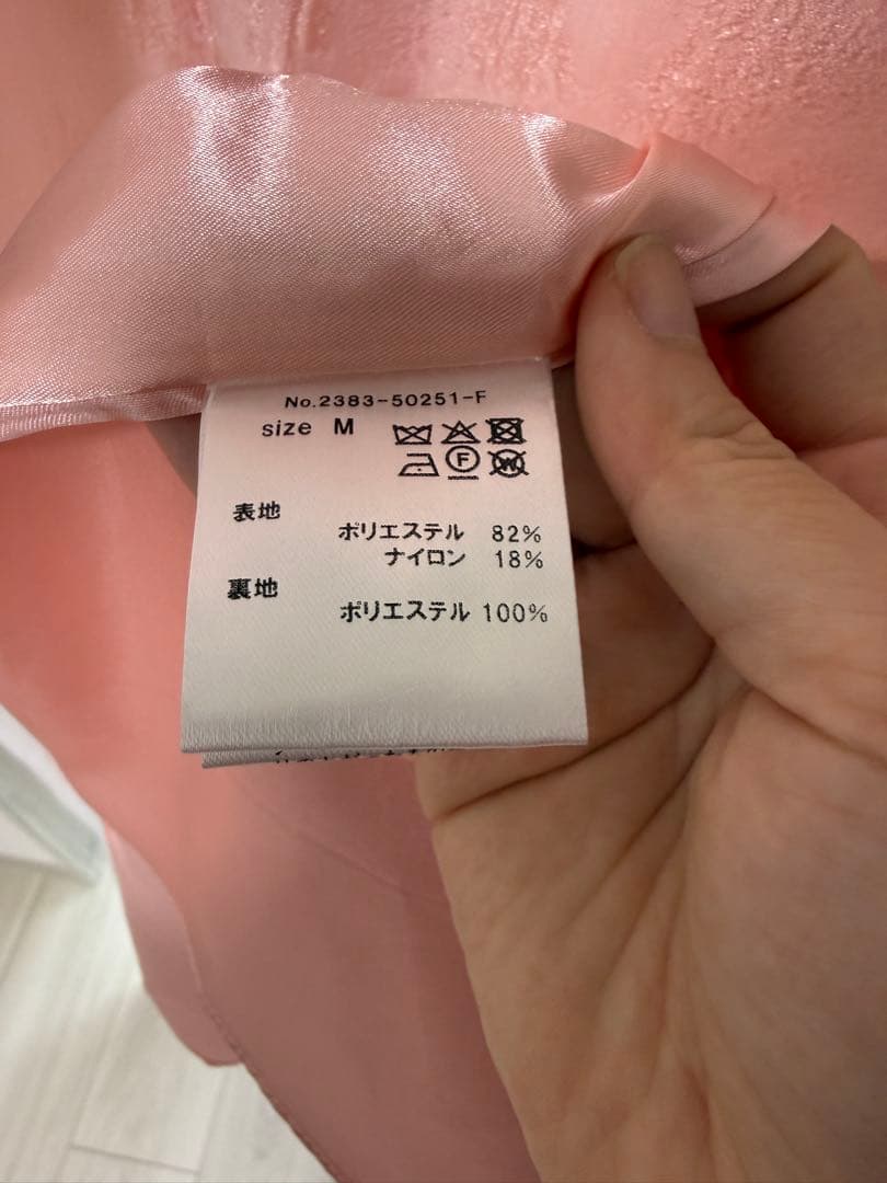 ANDRESD パフスリーブジャカードドレス Mサイズ