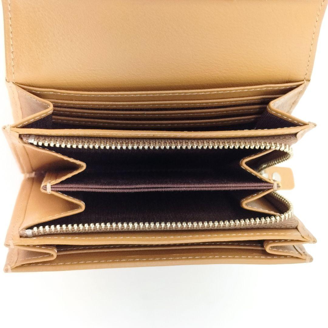 未使用 スヌーピー 本革 二つ折り財布 ヌメ革 レザー ウォレット