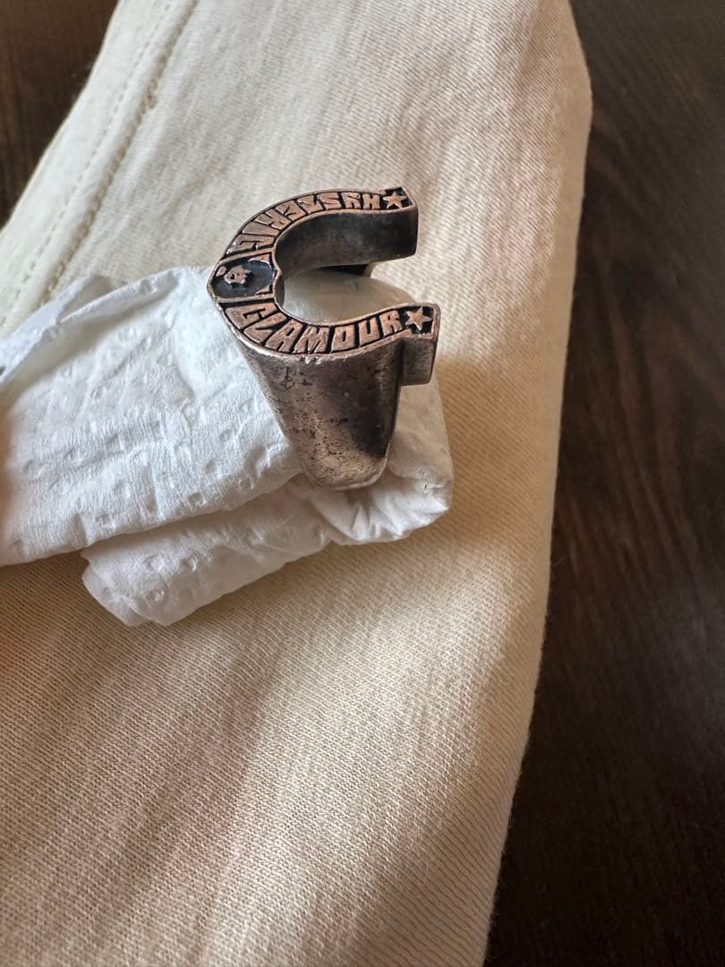 選手兼任監督 希少　ホースシューリング シルバー925