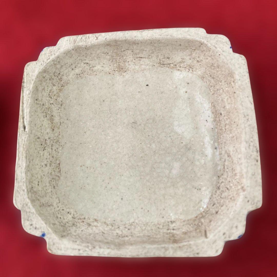 茶道具　赤膚焼　江戸時代　香合　奥田木白造　糸巻香合　共箱　仁清写／ 茶道　利休