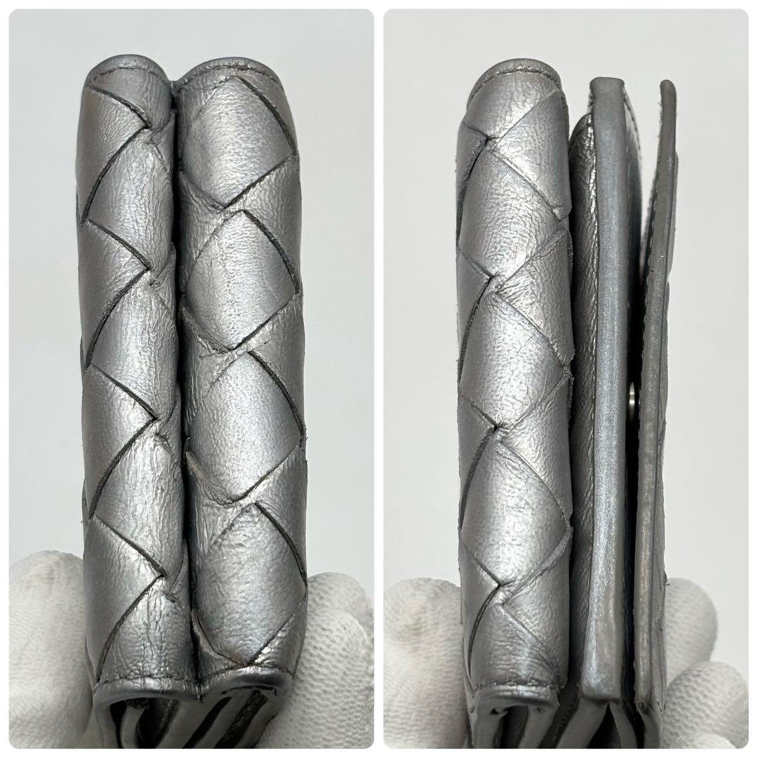 ボッテガヴェネタ 　三つ折り財布 コンパクト財布　マキシイントレチャート