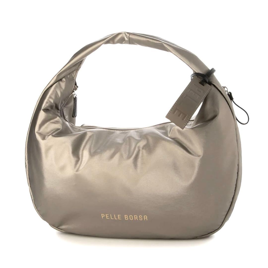 【新品同様】PELLE BORSA ペレボルサ チアーズ ラウンドトートバッグ