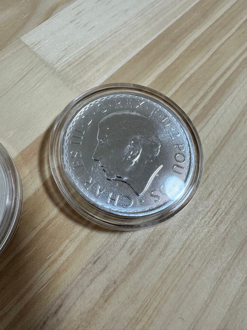1オンス銀貨　2枚