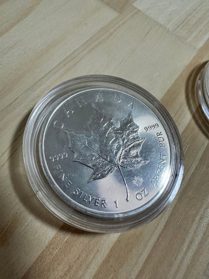 1オンス銀貨　2枚