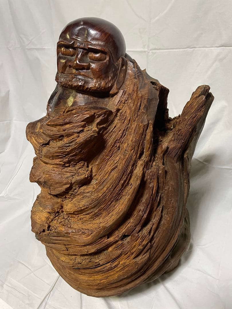 木製彫刻 人物像 アートオブジェ